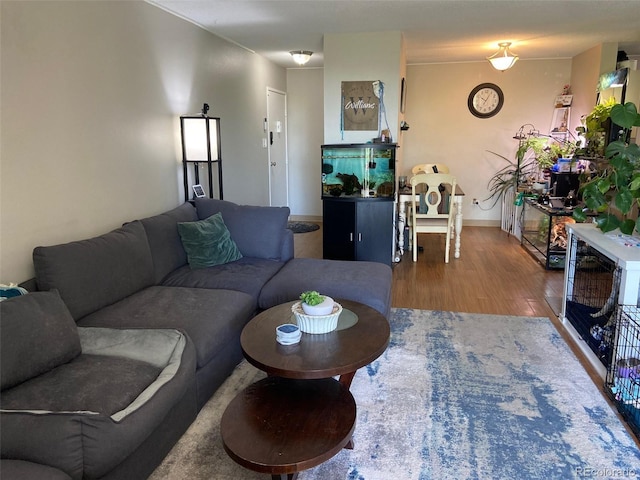 2281 S Vaughn Way Unit 316A, Aurora, CO 80014 - living area featuring wood finished floors