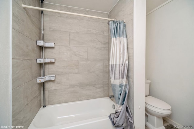 2080 E 84th Ave, Denver, CO 80229 - full bathroom featuring toilet and shower / bathtub combination with curtain