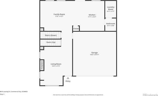 9615 Lansing Cir, Commerce City, CO 80022 - floor plan