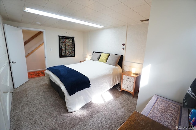 bedroom featuring carpet flooring