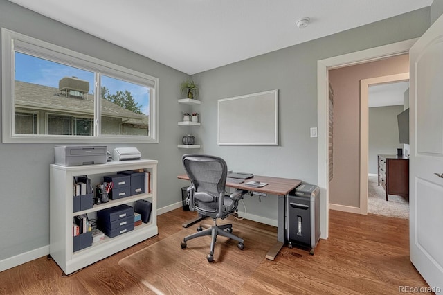 5071 S Boston St, Greenwood Village, CO 80111 - home office featuring wood finished floors and baseboards