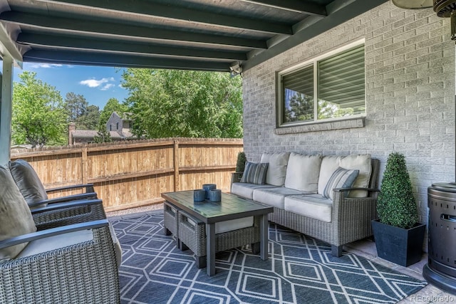 5071 S Boston St, Greenwood Village, CO 80111 - view of patio featuring outdoor lounge area