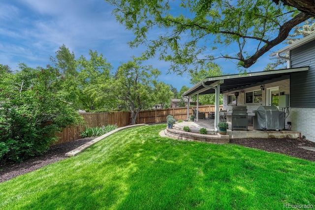 5071 S Boston St, Greenwood Village, CO 80111 - view of yard featuring a patio