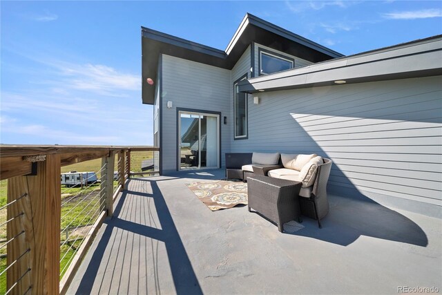 11680 Imboden Rd, Hudson, CO 80642 - deck featuring outdoor lounge area