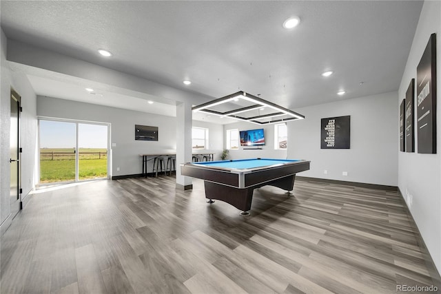 11680 Imboden Rd, Hudson, CO 80642 - playroom featuring wood finished floors, recessed lighting, and billiards table
