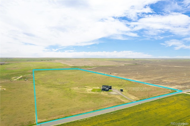 11680 Imboden Rd, Hudson, CO 80642 - aerial view of sparsely populated area featuring property parcel outlined