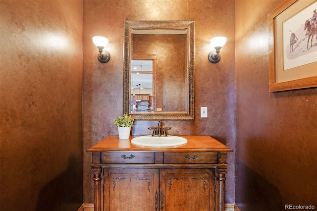 bathroom featuring vanity