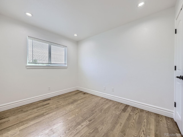 2830 E 99th Way, Thornton, CO 80229 - spare room with light wood finished floors and recessed lighting