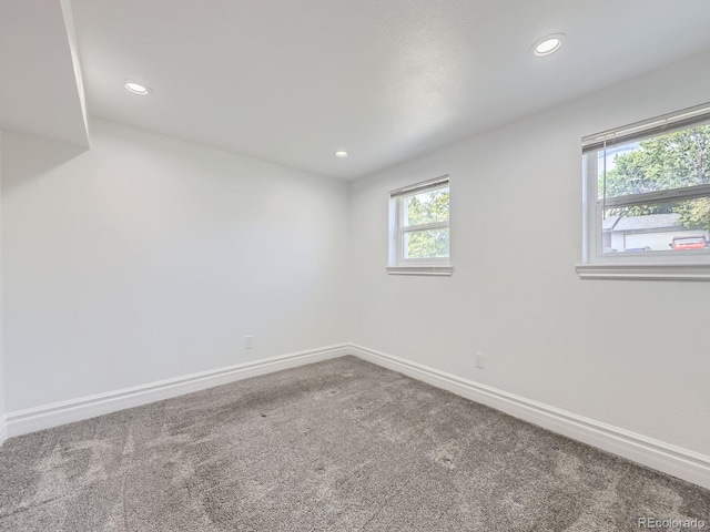 2830 E 99th Way, Thornton, CO 80229 - carpeted spare room with baseboards and recessed lighting