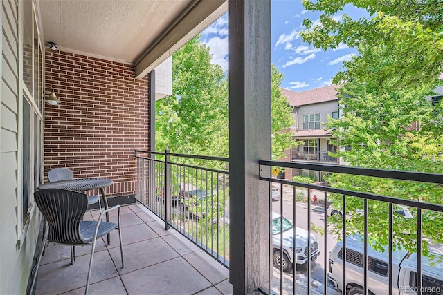 view of balcony