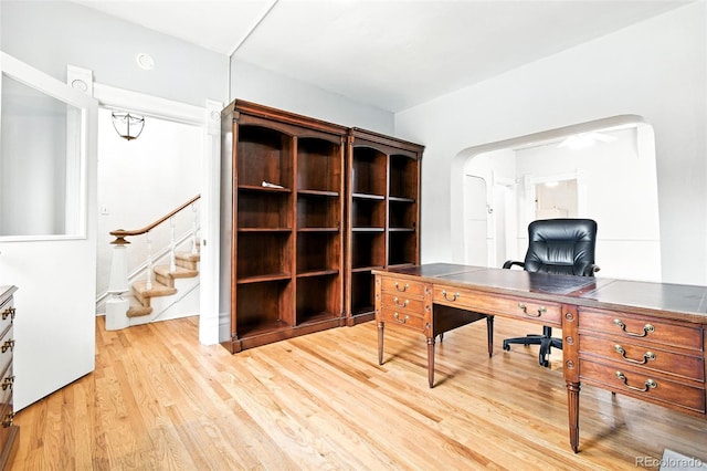 2346 N Gilpin St, Denver, CO 80205 - office space with arched walkways and light wood-type flooring