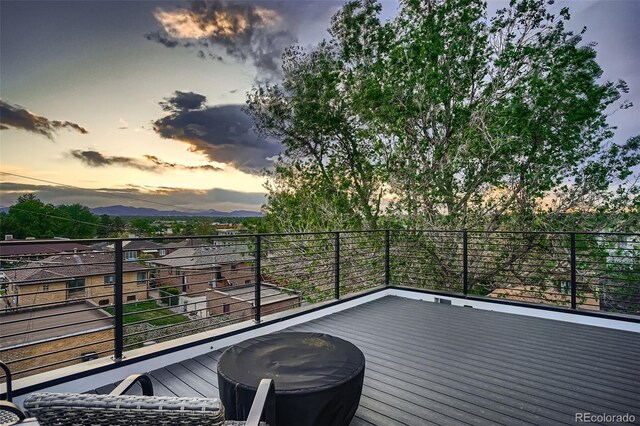 1655 Wolff St, Denver, CO 80204 - view of deck at dusk