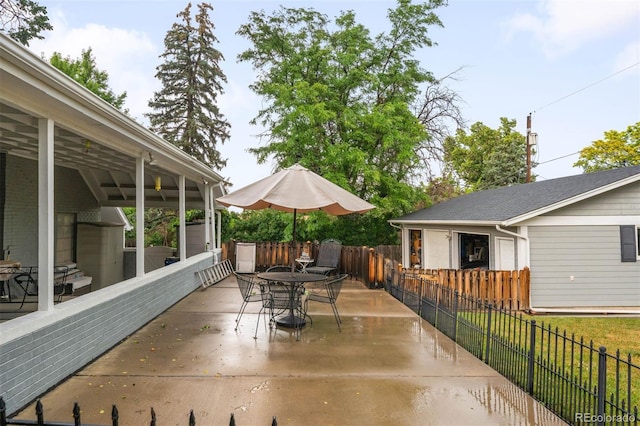 3888 Estes St, Wheat Ridge, CO 80033 - view of patio / terrace with outdoor dining area