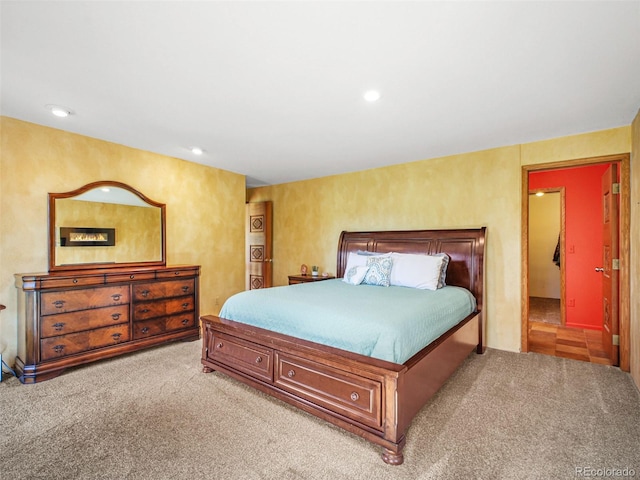 8791 Grizzly Way, Evergreen, CO 80439 - carpeted bedroom featuring recessed lighting