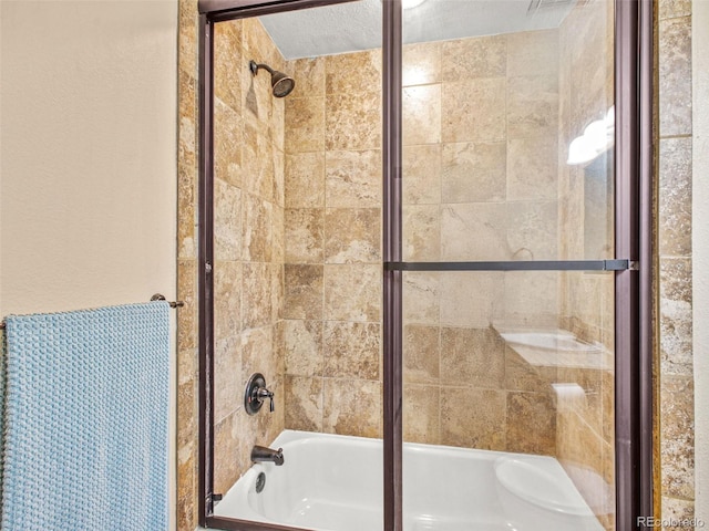 8791 Grizzly Way, Evergreen, CO 80439 - full bathroom with enclosed tub / shower combo
