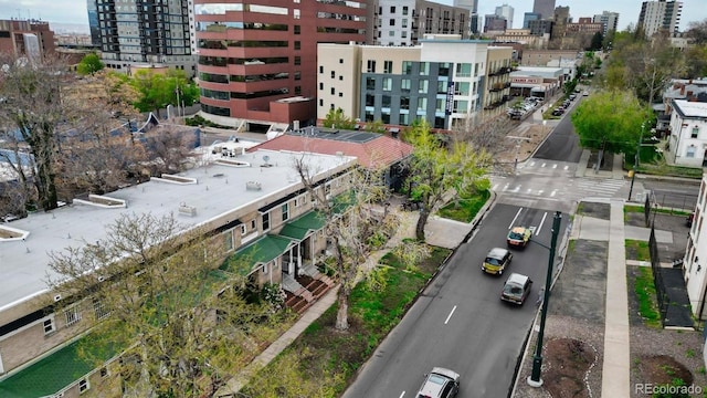 553 N Logan St, Denver, CO 80203 - drone / aerial view with a view of city