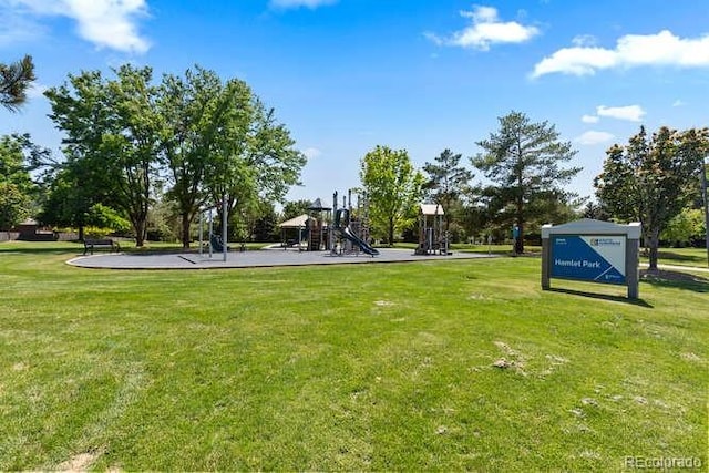 5955 Blue Sage Way, Littleton, CO 80123 - view of home's community with a lawn