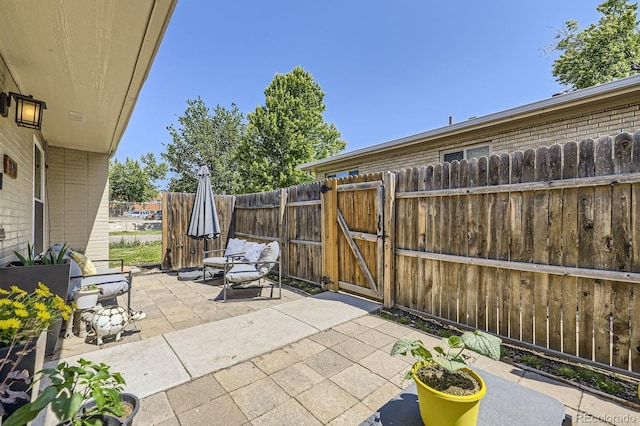 2841 N Columbine St, Denver, CO 80205 - view of patio / terrace featuring a gate