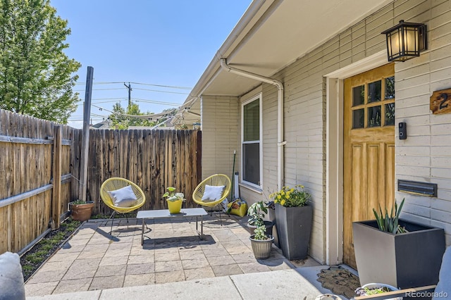 2841 N Columbine St, Denver, CO 80205 - fenced backyard featuring a patio