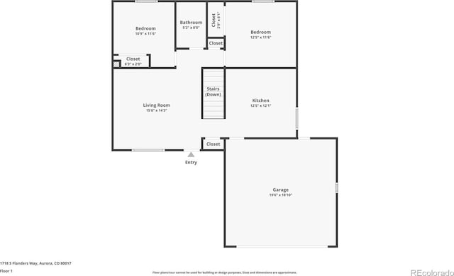 1718 S Flanders Way, Aurora, CO 80017 - view of room layout
