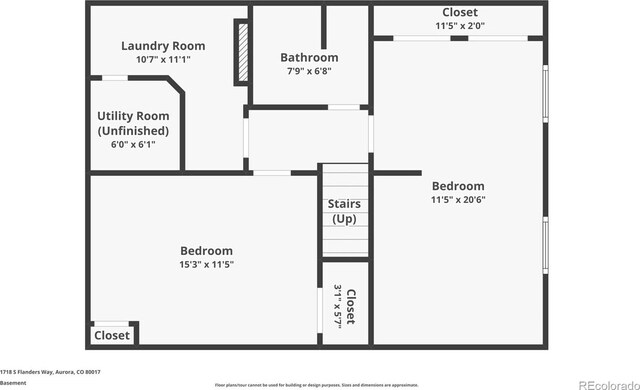 1718 S Flanders Way, Aurora, CO 80017 - view of room layout