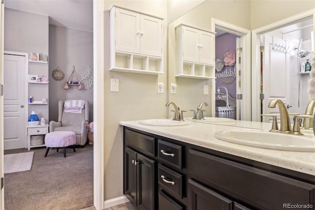 bathroom featuring vanity