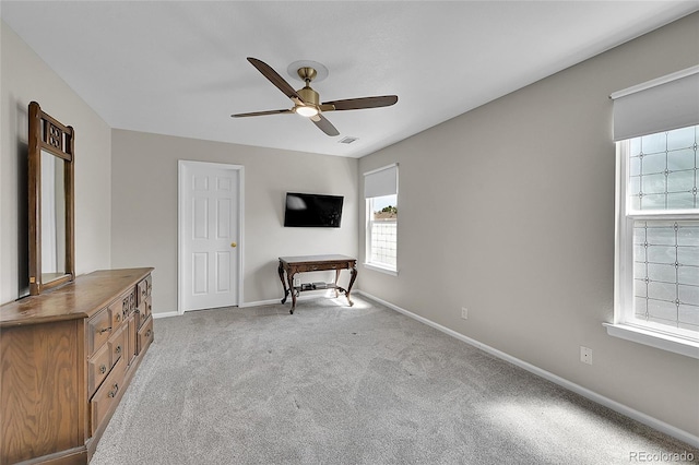 5564 Kalispell St, Denver, CO 80239 - unfurnished bedroom featuring carpet and ceiling fan