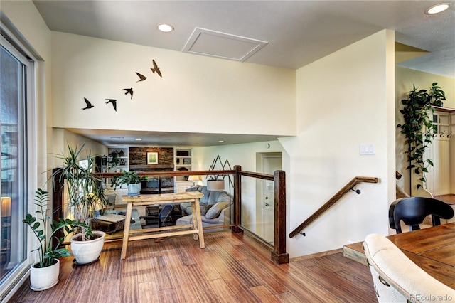 13915 W 73rd Ave, Arvada, CO 80005 - office featuring wood finished floors, attic access, and recessed lighting