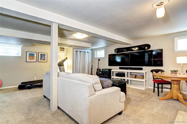 13915 W 73rd Ave, Arvada, CO 80005 - living area featuring carpet floors and baseboards