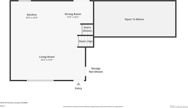 13915 W 73rd Ave, Arvada, CO 80005 - view of home floor plan