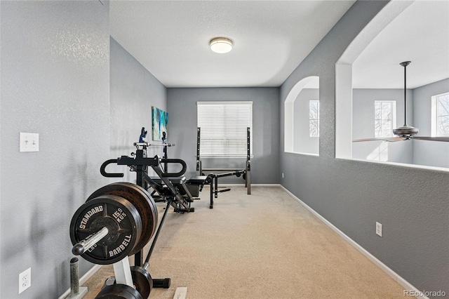 11307 Navajo Cir Unit A, Westminster, CO 80234 - exercise room with a textured wall and carpet floors