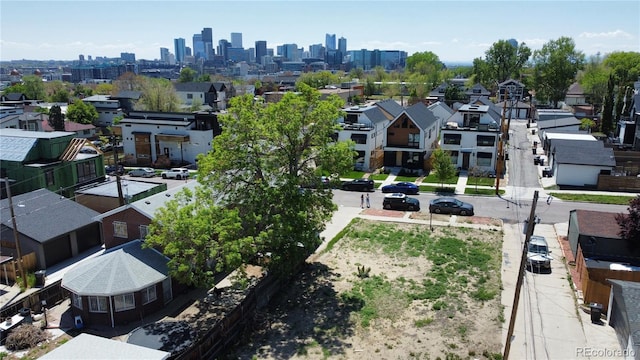 1735 W 37th, Denver, CO 80211 - aerial view of residential area with city skyline