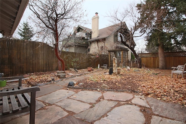 view of yard featuring a patio area