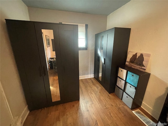 interior space featuring light hardwood / wood-style floors