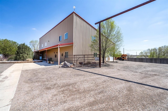 view of back of property