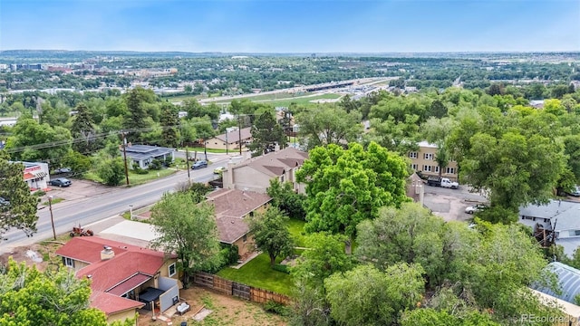 305 W Brookside St, Colorado Springs, CO 80905 - aerial view of residential area featuring a tree filled landscape