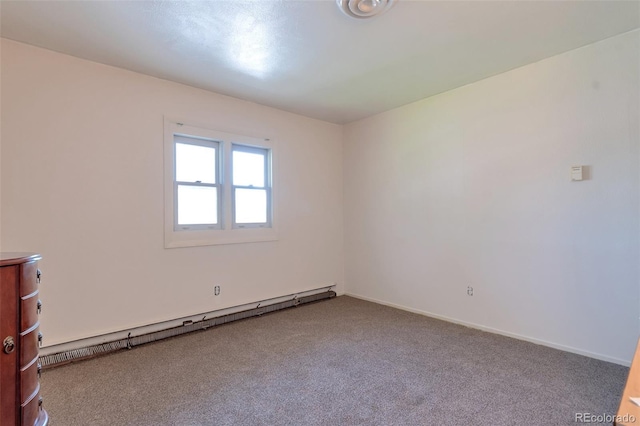 7930 S Kendall Ct, Littleton, CO 80128 - carpeted empty room with a baseboard radiator and baseboards