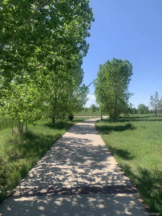 view of road featuring a rural view