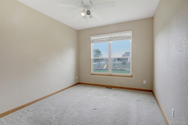 16231 Rayburn St, Hudson, CO 80642 - unfurnished room with carpet flooring, baseboards, and a ceiling fan