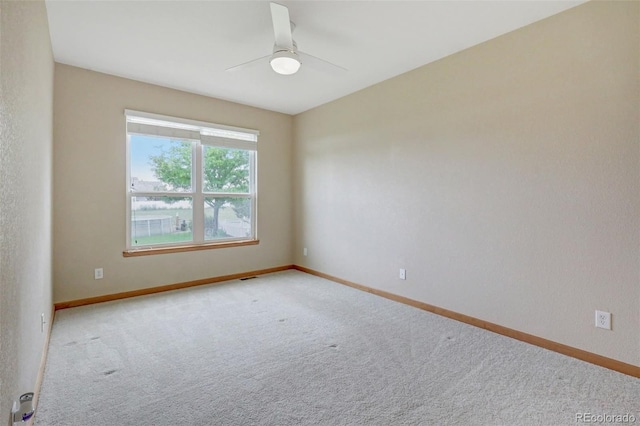 16231 Rayburn St, Hudson, CO 80642 - unfurnished room with carpet flooring, a ceiling fan, and baseboards