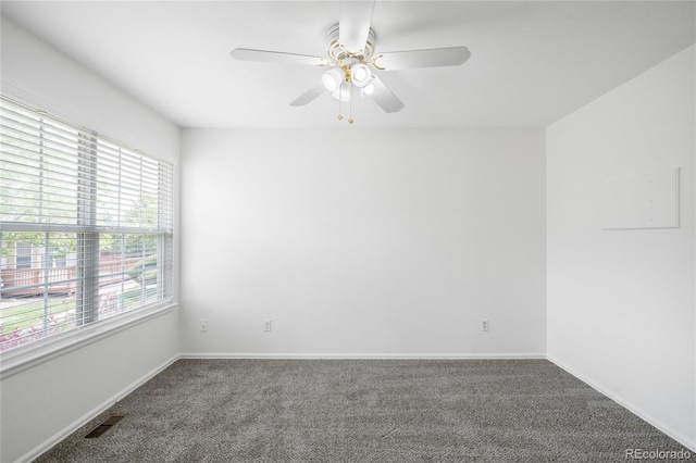 6193 Terry Ct, Arvada, CO 80403 - empty room with carpet flooring, baseboards, and a ceiling fan