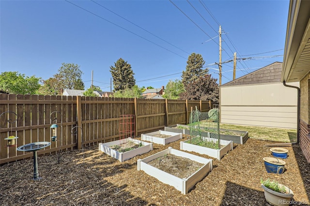 2901 N Glencoe St, Denver, CO 80207 - view of yard featuring a vegetable garden