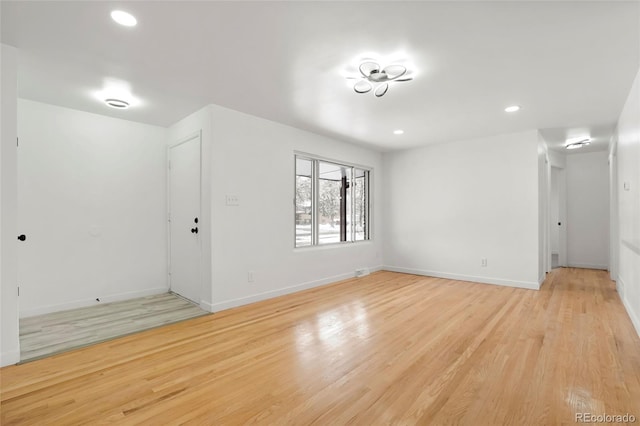 interior space featuring light hardwood / wood-style floors