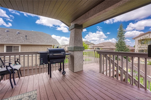 9952 Pinedale Dr, Colorado Springs, CO 80920 - view of wooden deck