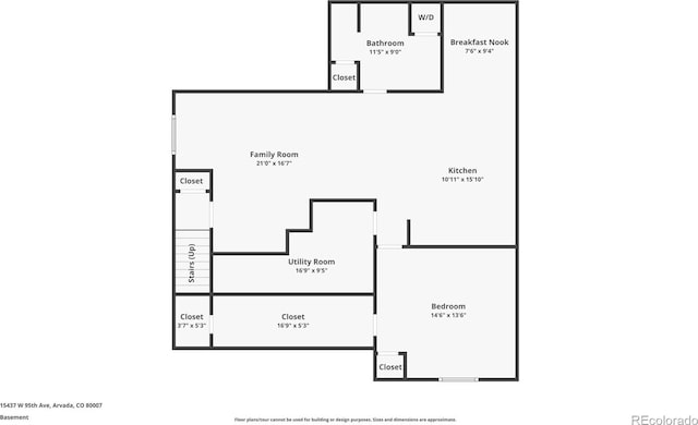 15437 W 95th Ave, Arvada, CO 80007 - view of property floor plan