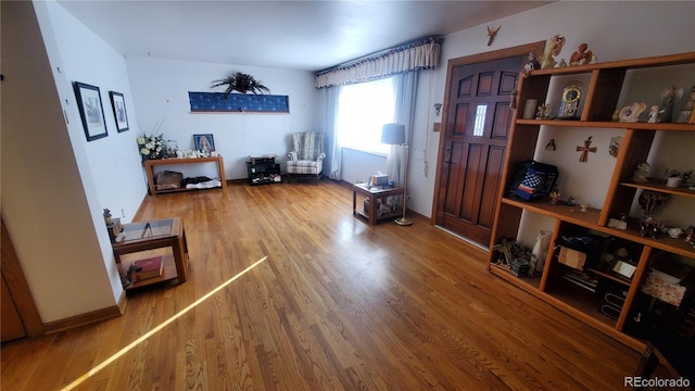 interior space featuring wood finished floors