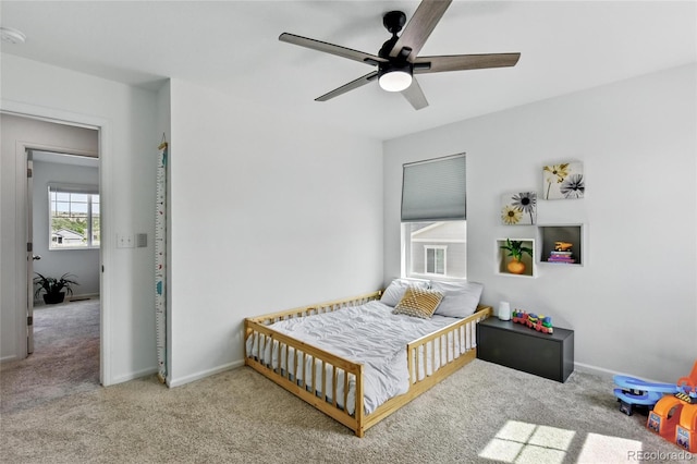 3699 Makley Cir, Castle Rock, CO 80104 - carpeted bedroom featuring baseboards and a ceiling fan