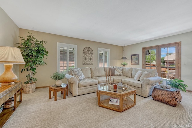 30 Eagle Dr, Littleton, CO 80123 - carpeted living room with baseboards