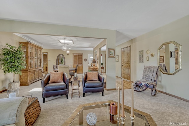 30 Eagle Dr, Littleton, CO 80123 - living room with light carpet and baseboards