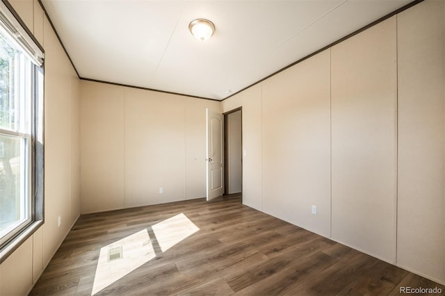 interior space featuring wood-type flooring